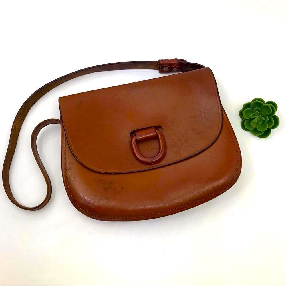 Benitez San Carlos Handmade Brown Leather Satchel Shoulder Bag